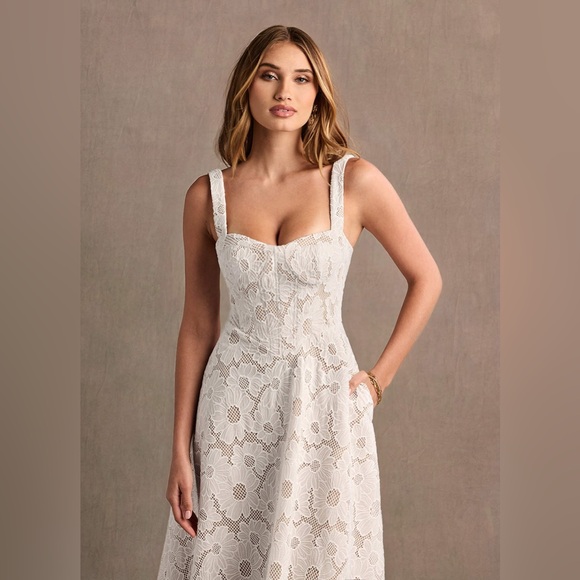 Azazie Atelier Charlotte White Maxi Dress - Picture 4 of 12